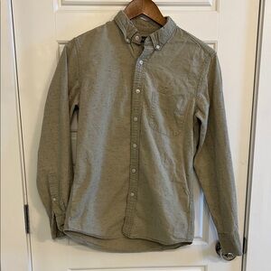 Men's J. Crew Olive Green Button-Down Shirt